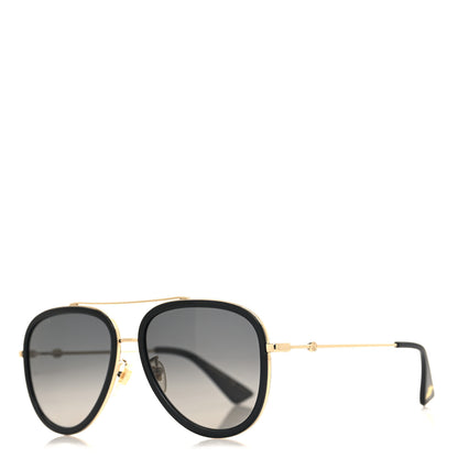 Gucci Metal Aviator Sunglasses GG0062S Black 1 of 8