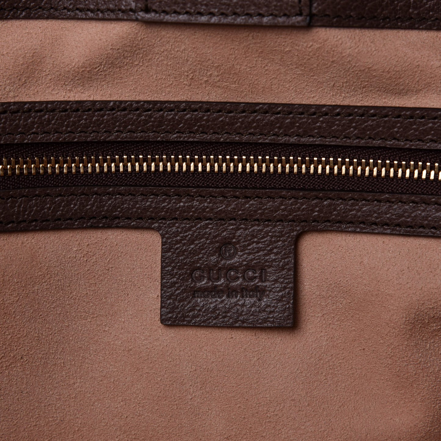 GG Supreme Monogram Medium Ophidia Shopping Tote Brown