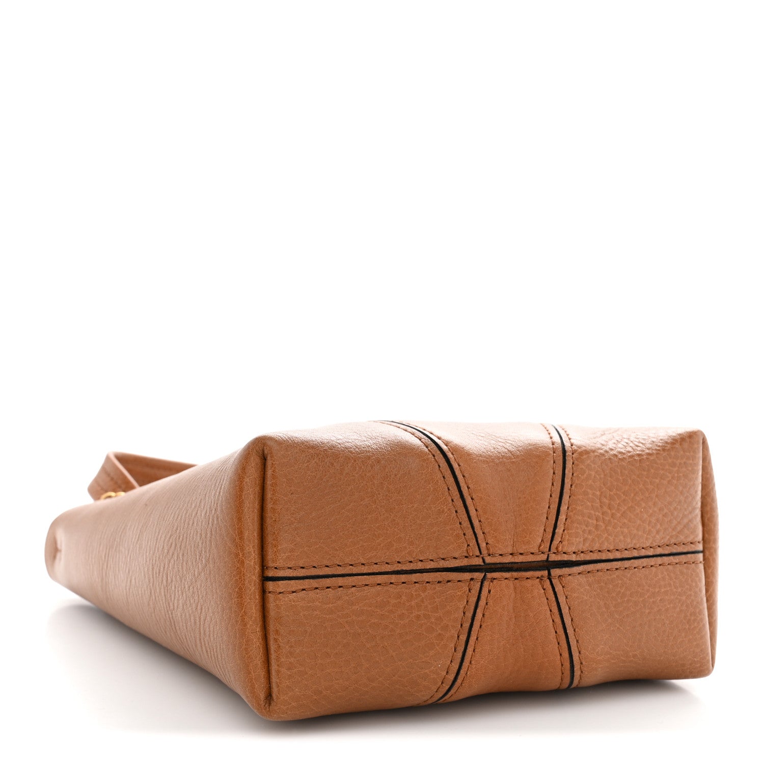 Chloe Grained Calfskin Small Spin Tote Clay Brown 4 of 10