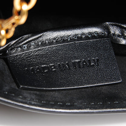 Alexander McQueen Calfskin Swarovski Crystal Studded Mini Heroine Chain Satchel Black 6 of 8