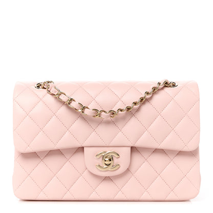 Chanel Lambskin Quilted Small Double Flap Light Pink 1 of 12