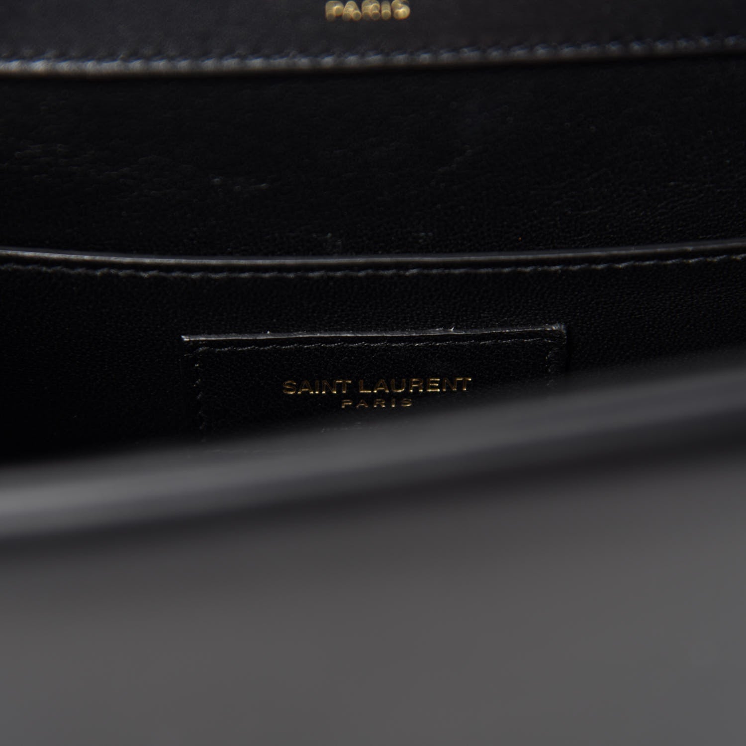 Saint Laurent Smooth Calfskin Monogram Medium Sulpice Shoulder Bag Black 8 of 10