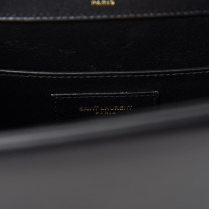 Saint Laurent Smooth Calfskin Monogram Medium Sulpice Shoulder Bag Black 8 of 10