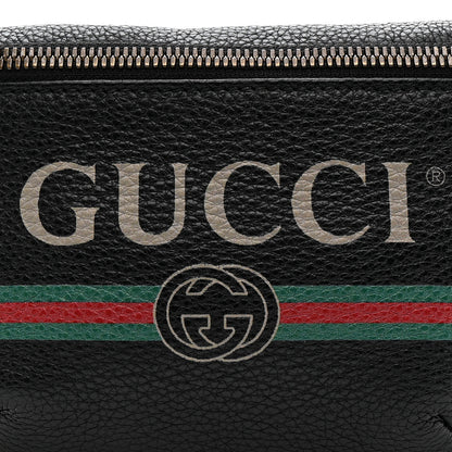 Gucci Grained Calfskin Small Logo Belt Bag Black 9 of 11