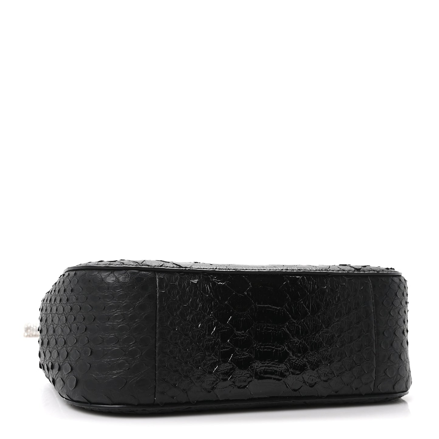 Snakeskin Crystal Mini T Bar Top Handle Black