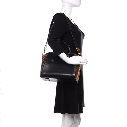 Givenchy Suede Goatskin Leopard Small Antigona Black Chestnut 3 of 11