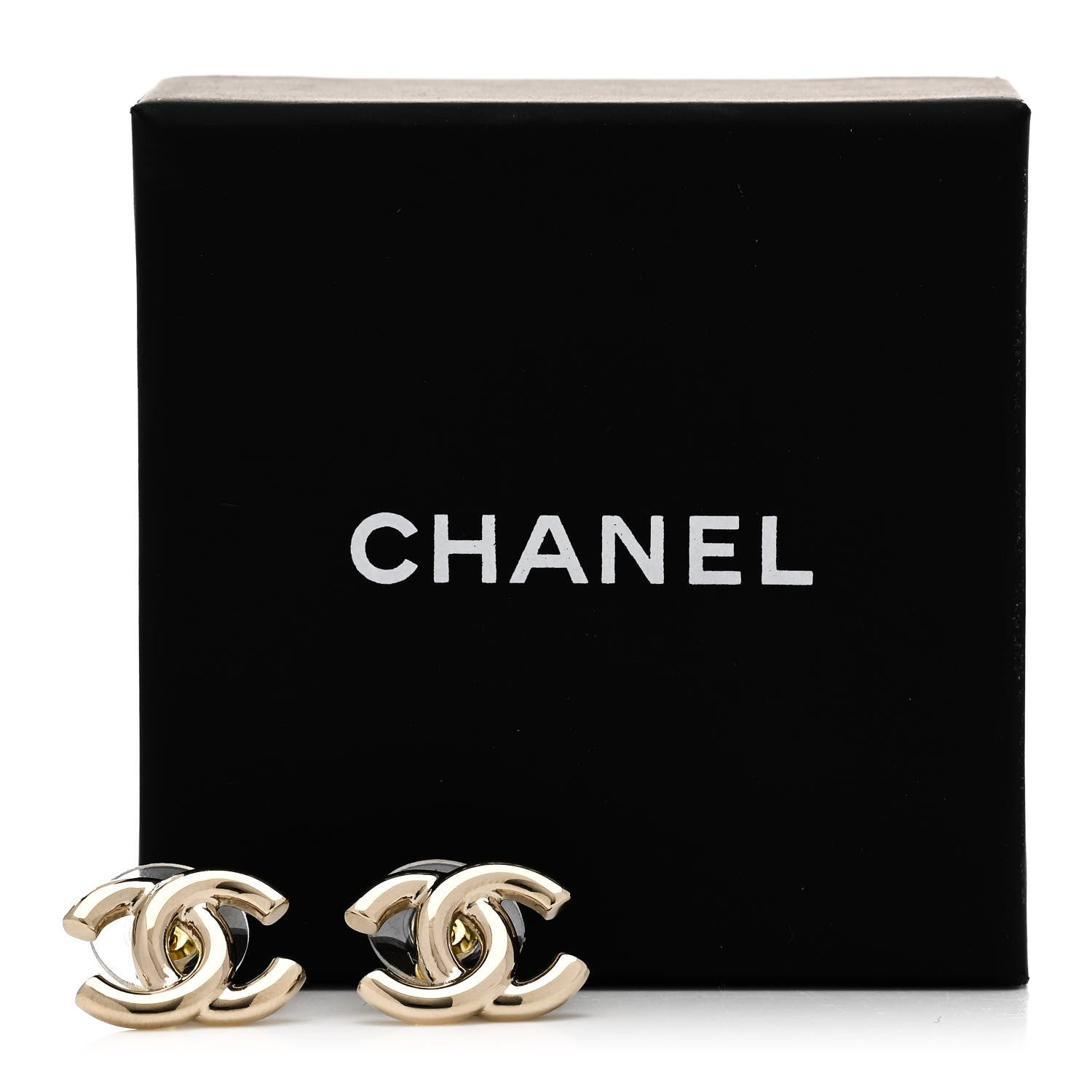 Chanel Metal CC Earrings Gold 5 of 5