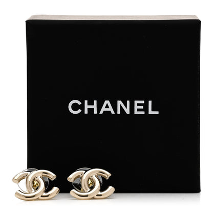 Chanel Metal CC Earrings Gold 5 of 5