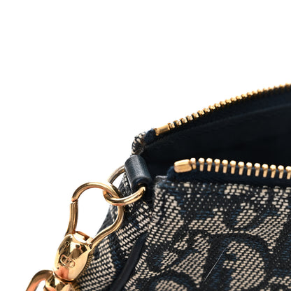 Christian Dior Monogram Mini Saddle Pochette Navy 11 of 11