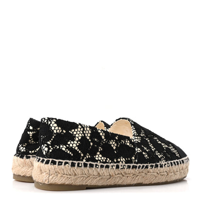 Chanel Lace CC Espadrilles 36 Black 5 of 9