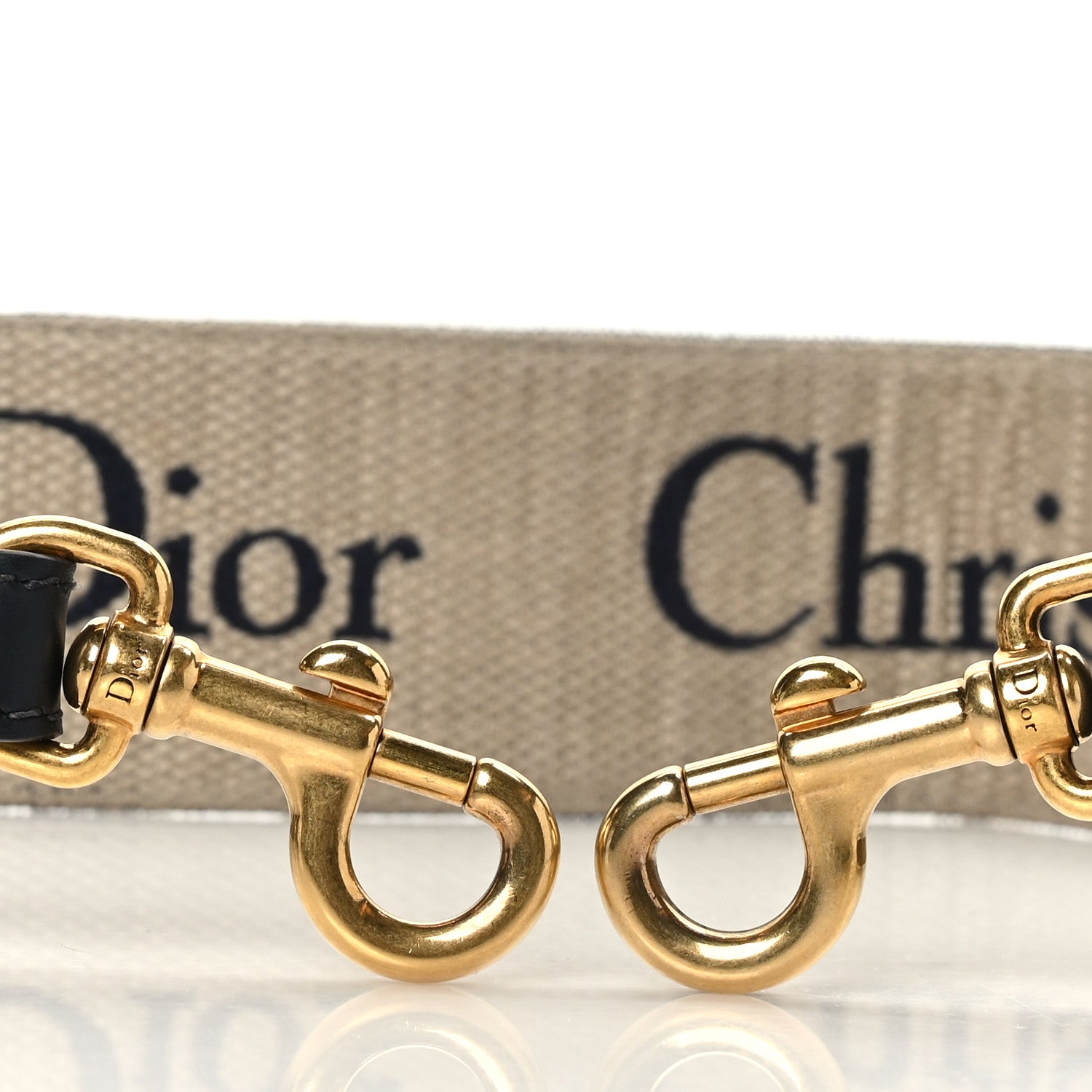 Christian Dior Oblique Adjustable Shoulder Strap Blue 3 of 4