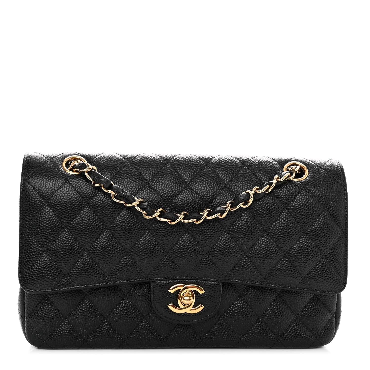 Chanel Caviar Quilted Medium Double Flap Black 1 of 10