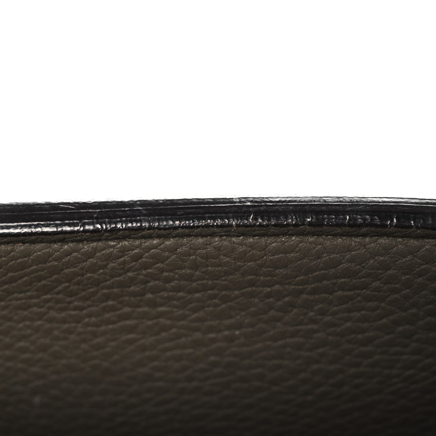 Crisped Calfskin Small Tie Knot Tote Dark Khaki