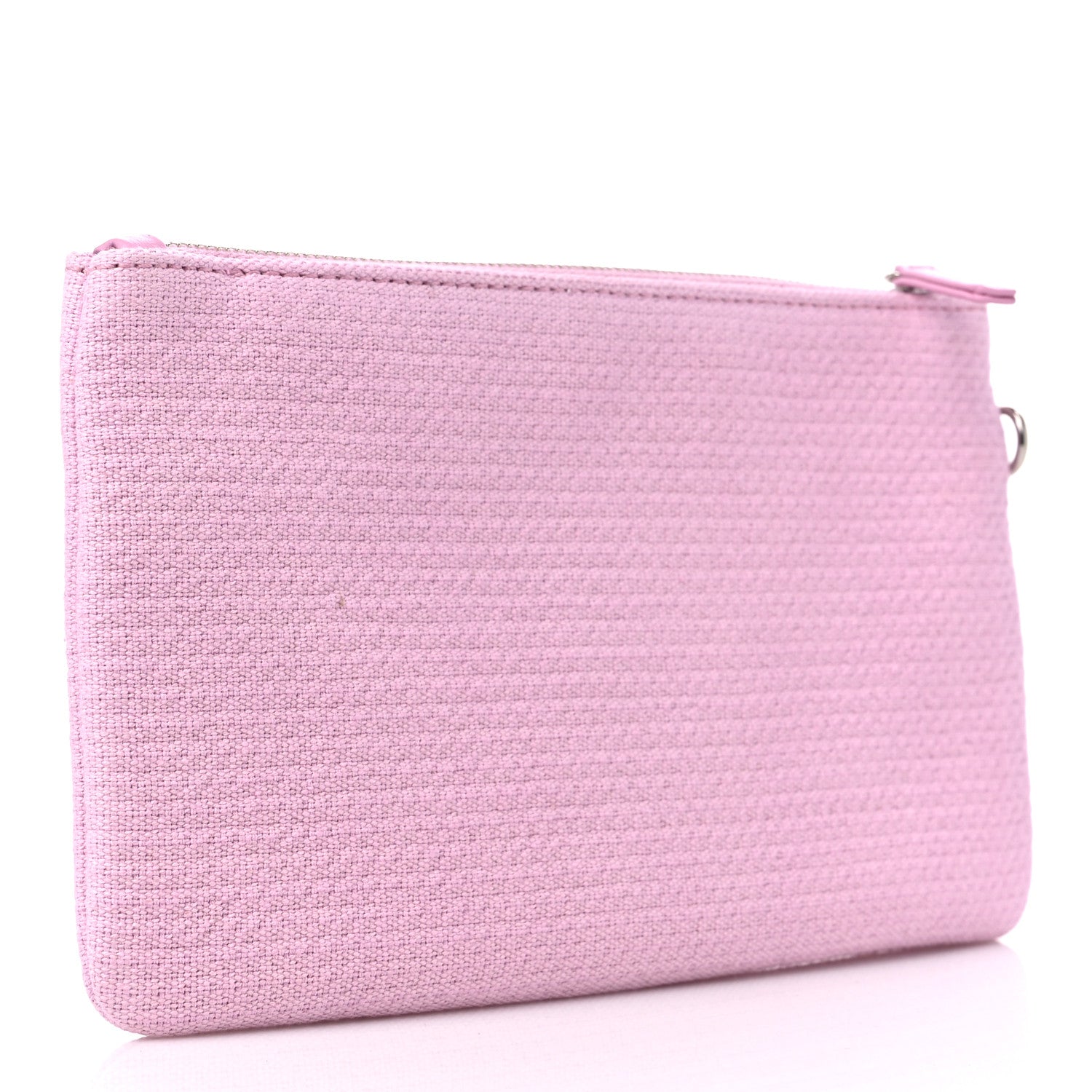 Chanel Mixed Fibers Small Deauville Pouch Pink 3 of 8