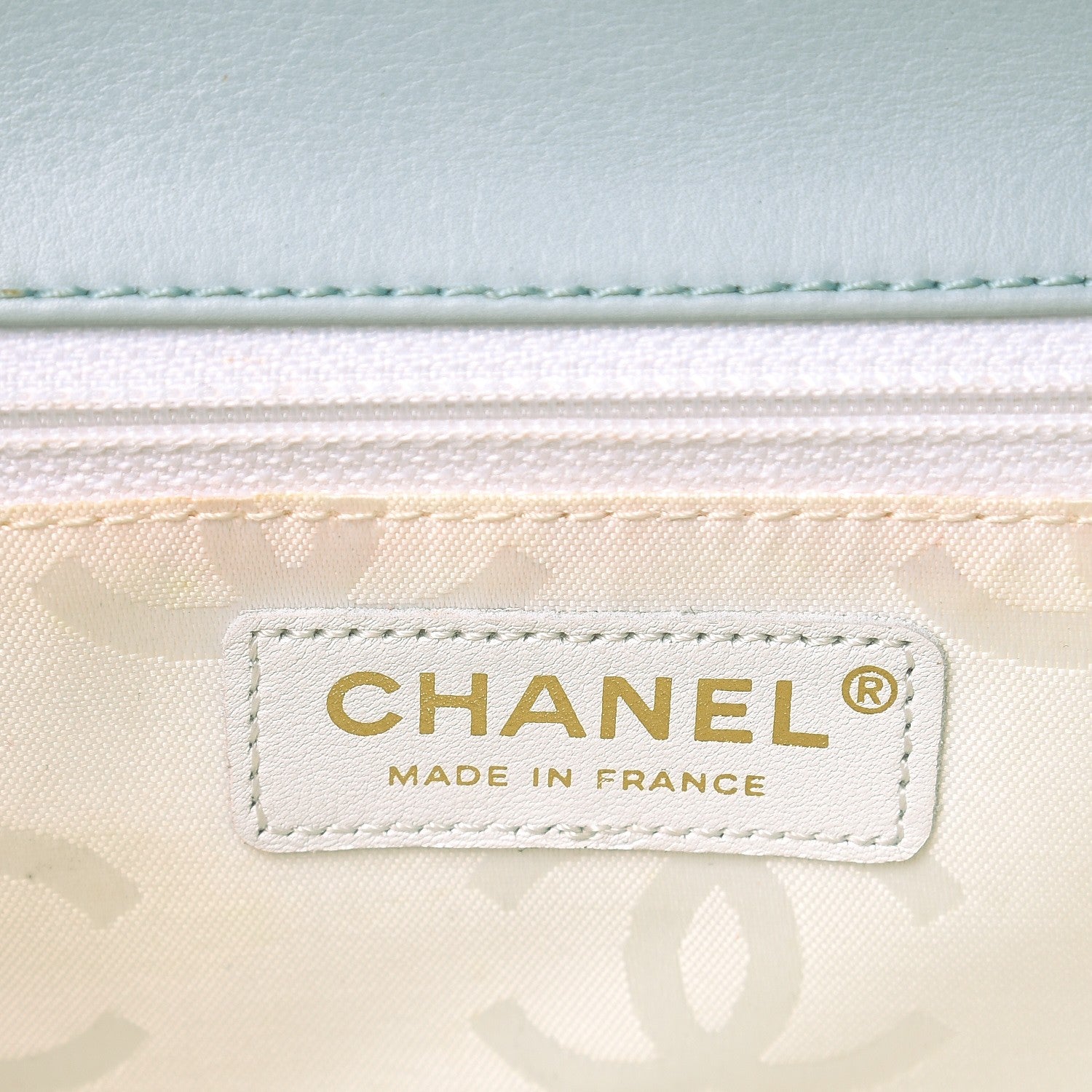 Chanel Calfskin Quilted Wild Stitch Flap Light Blue 6 of 12