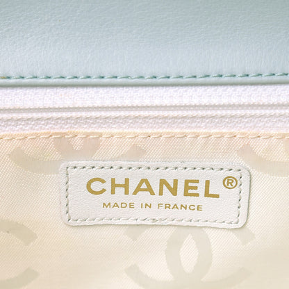 Chanel Calfskin Quilted Wild Stitch Flap Light Blue 6 of 12