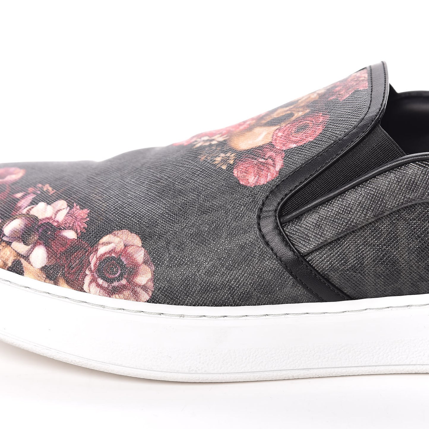 Homme Monogram Floral Skull Slip On Sneakers 45