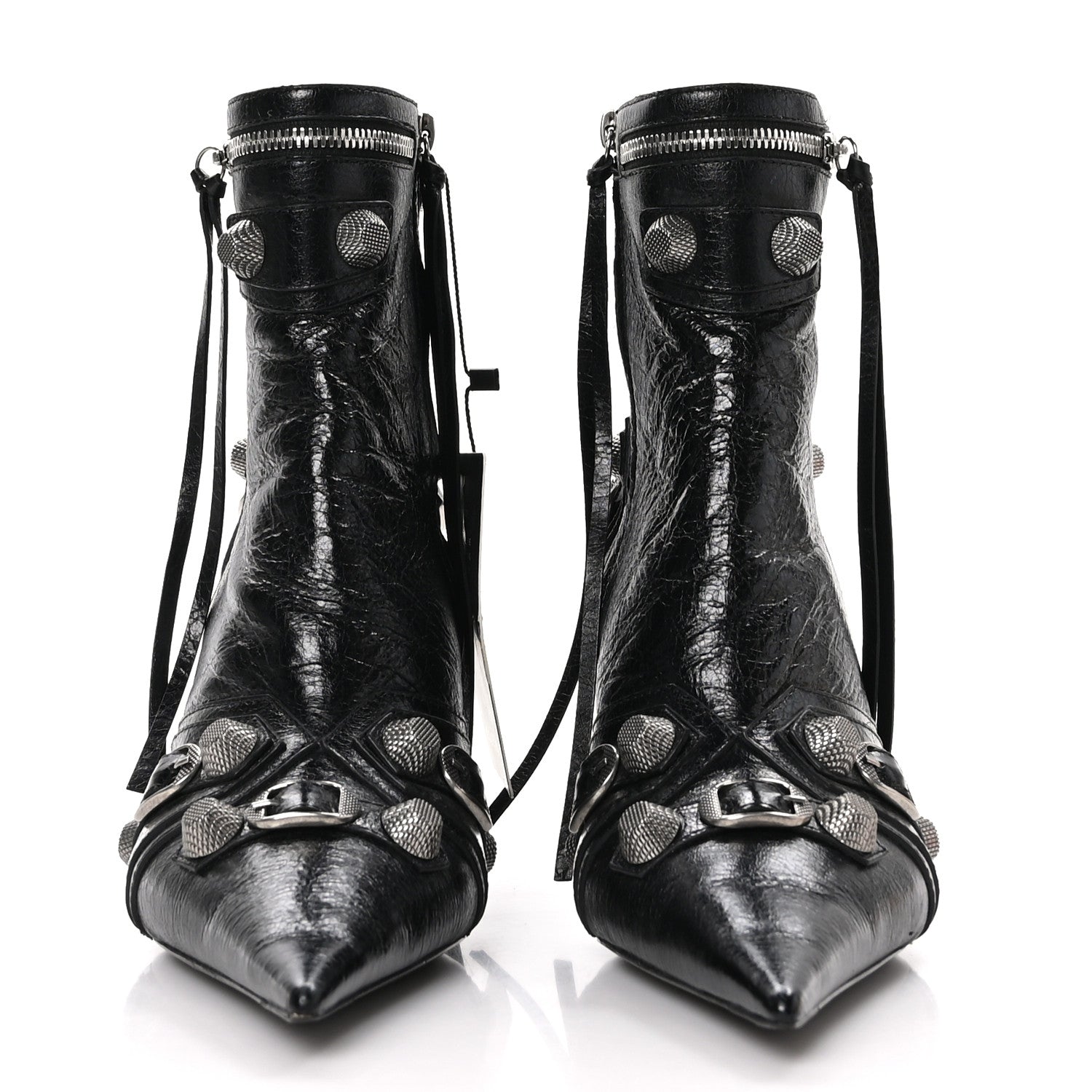 Balenciaga Agneau Arena Cagole 70mm Ankle Boots 39.5 Black 2 of 9