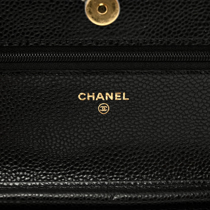 Chanel Caviar Quilted Wallet on Chain WOC Black 5 of 10