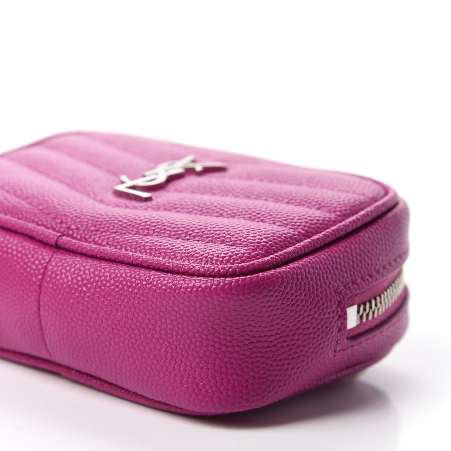 Grain De Poudre Matelasse Monogram Baby Lou Camera Bag Electric Fuxia