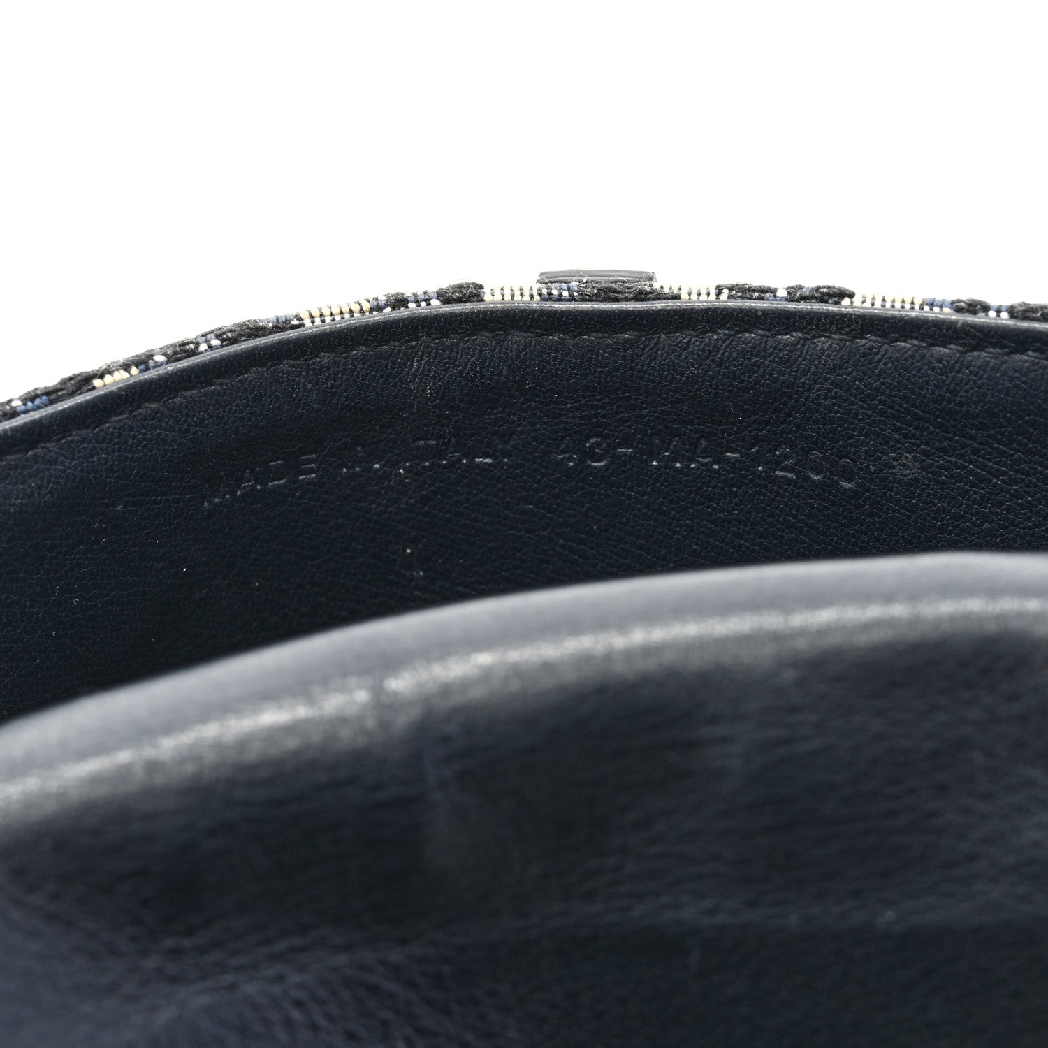 Christian Dior Oblique Nano Saddle Chain Pouch Blue 7 of 8