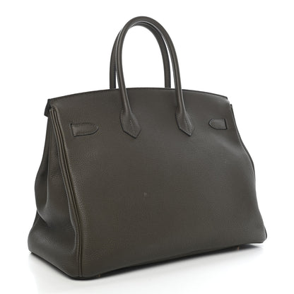 Hermes Togo Birkin 35 Vert De Gris 3 of 14