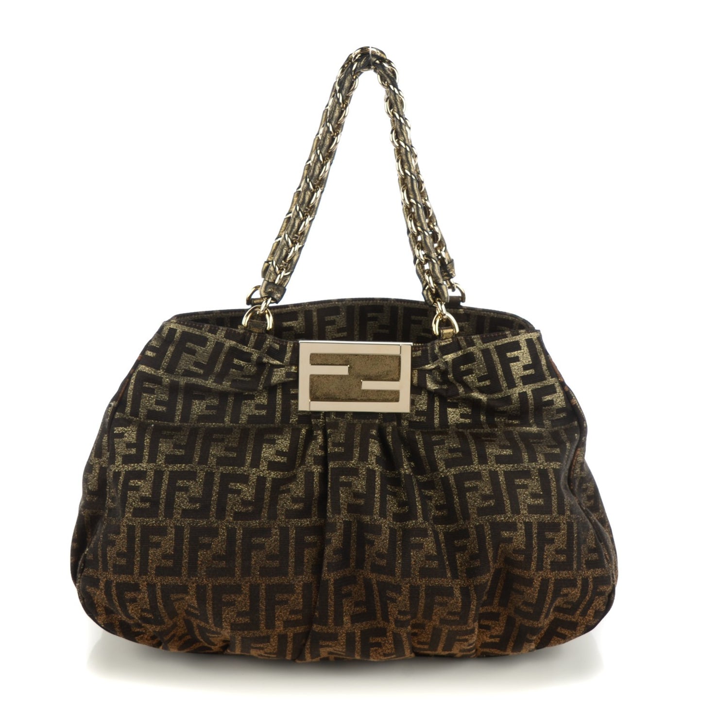 Metallic Lurex Zucca Mia Tote Tobacco