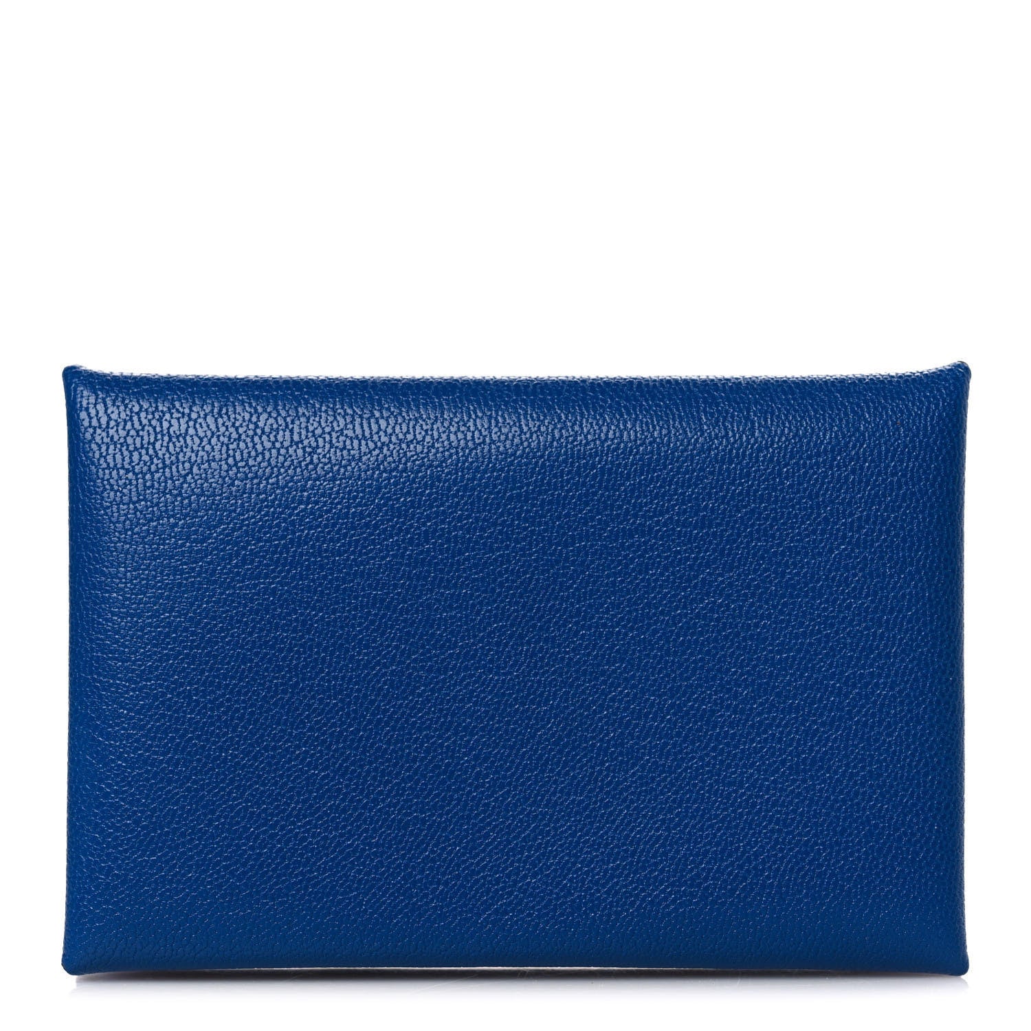 Hermes Chevre Mysore Calvi Card Case Bleu Royal 1 of 8