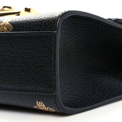 Gucci Grained Calfskin Bee Star Small Padlock Shoulder Bag Black 11 of 12