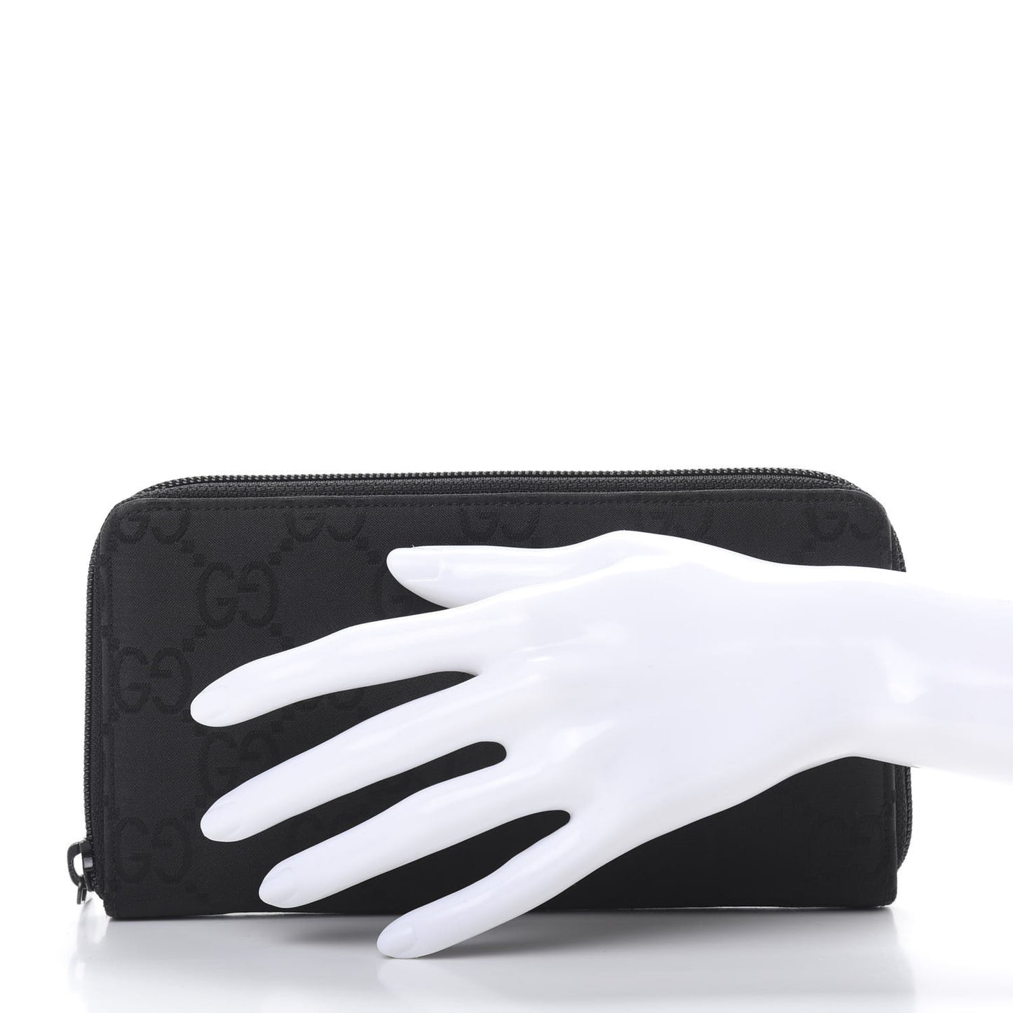 Monogram Zip Around Wallet Black