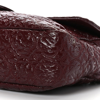 Chanel Vinyl Rock In Moscow Single Flap Dark Red 9 of 9