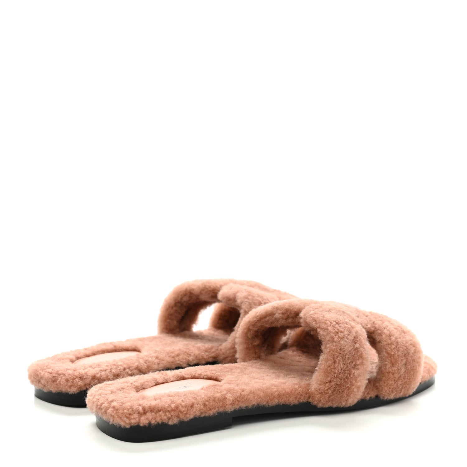 Hermes Woolskin Oran Sandals 41 Rose Aube 4 of 8