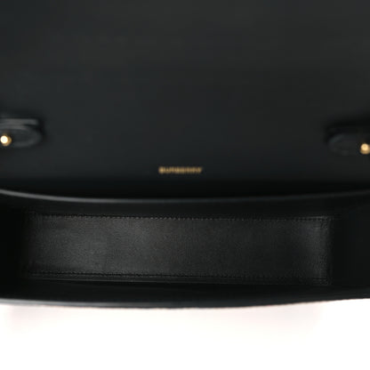 Burberry Calfskin Vintage Check New Hampshire Bag Black 5 of 8