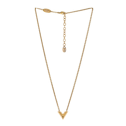 Louis Vuitton Essential V Necklace Rose Gold 3 of 7