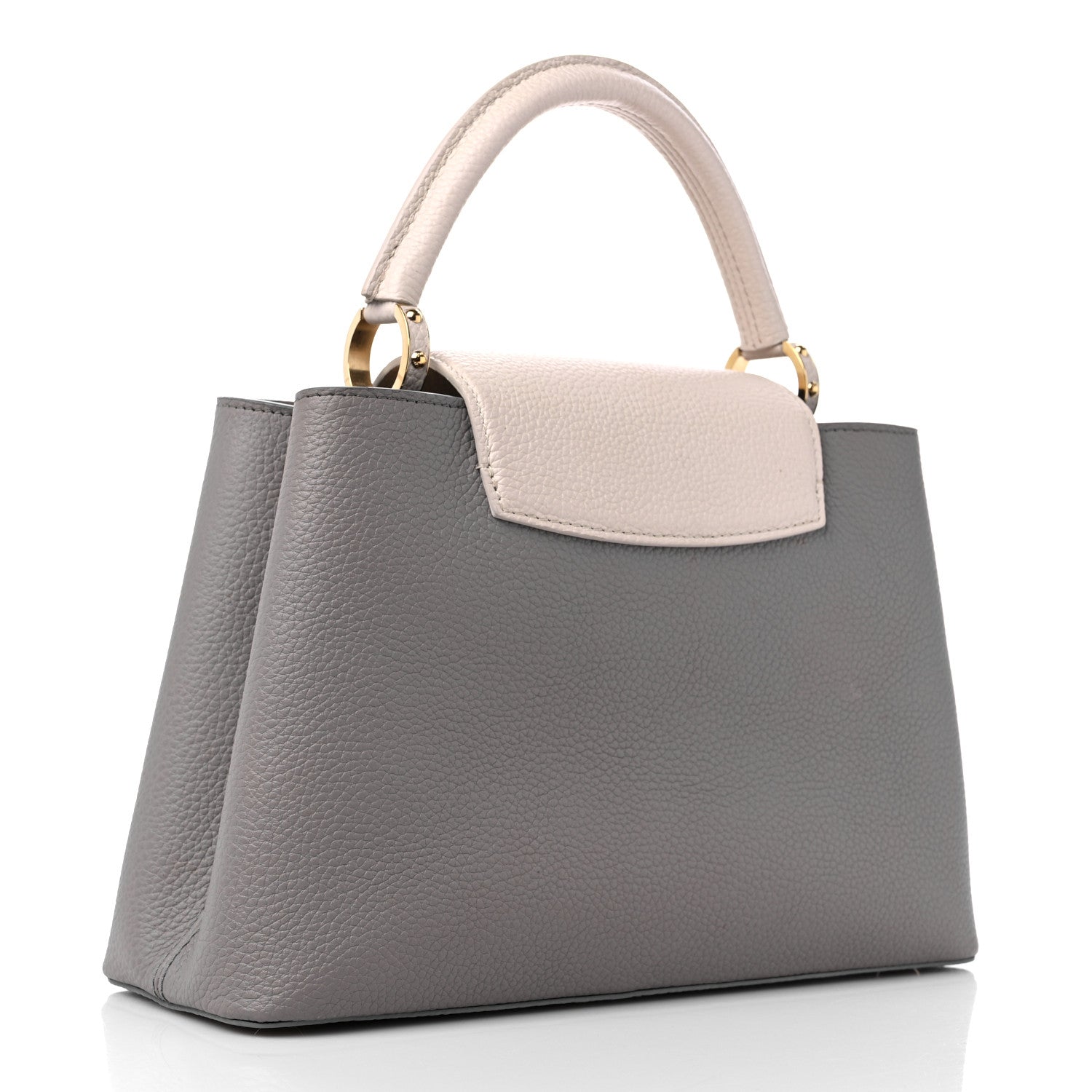 Louis Vuitton Taurillon Capucines MM Steeple Gray 3 of 13