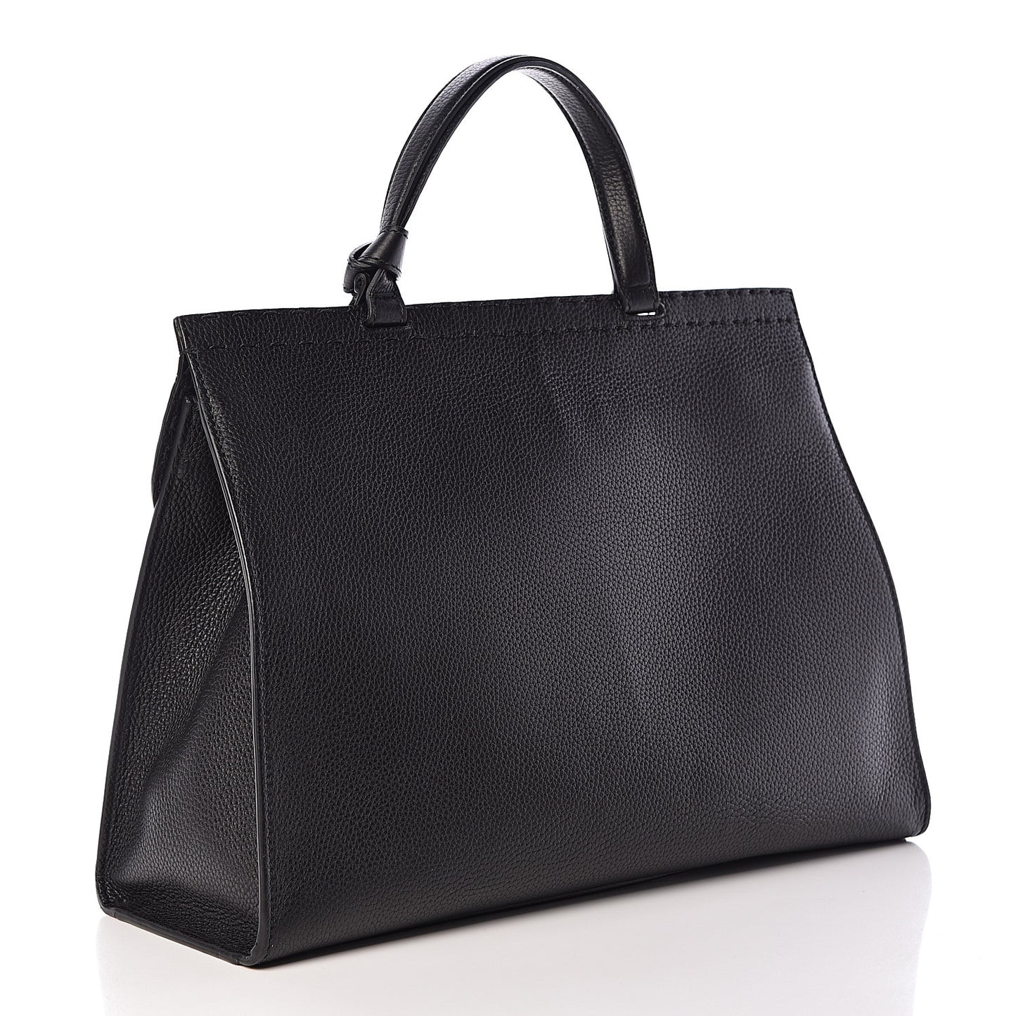 Calfskin Feline Medium GG Marmont Top Handle Bag Black