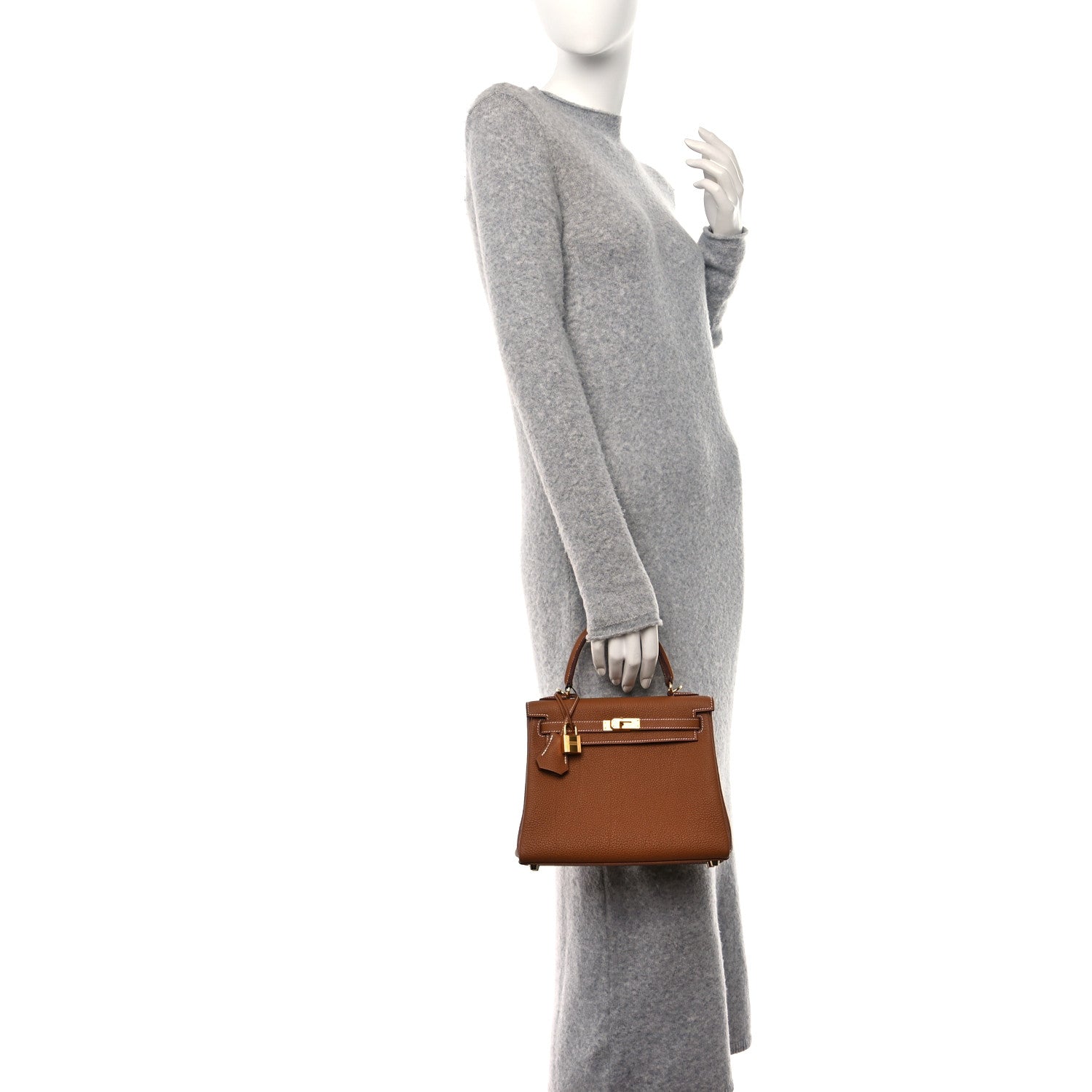 Hermes Togo Kelly Retourne 25 Gold 3 of 11