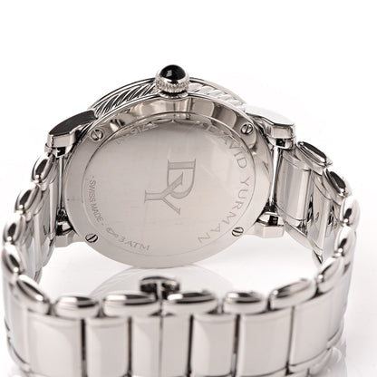 David Yurman Stainless Steel Diamond Black Mother of Pearl 38mm Classic Quartz Watch 5 of 7