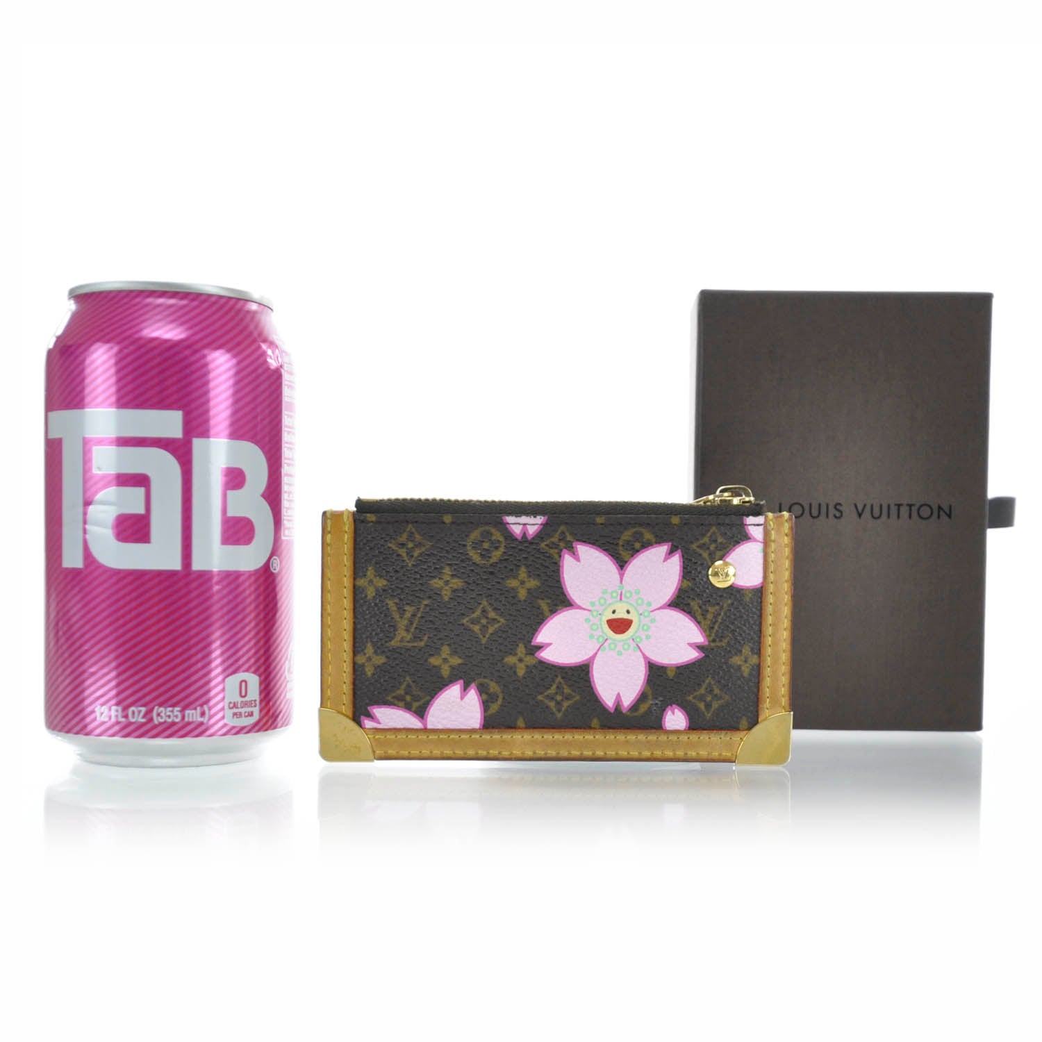 Louis Vuitton Monogram Cherry Blossom Key Pouch Brown 2 of 6