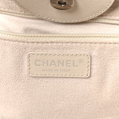 Chanel Caviar Medium Studded Deauville Tote Ivory 5 of 10