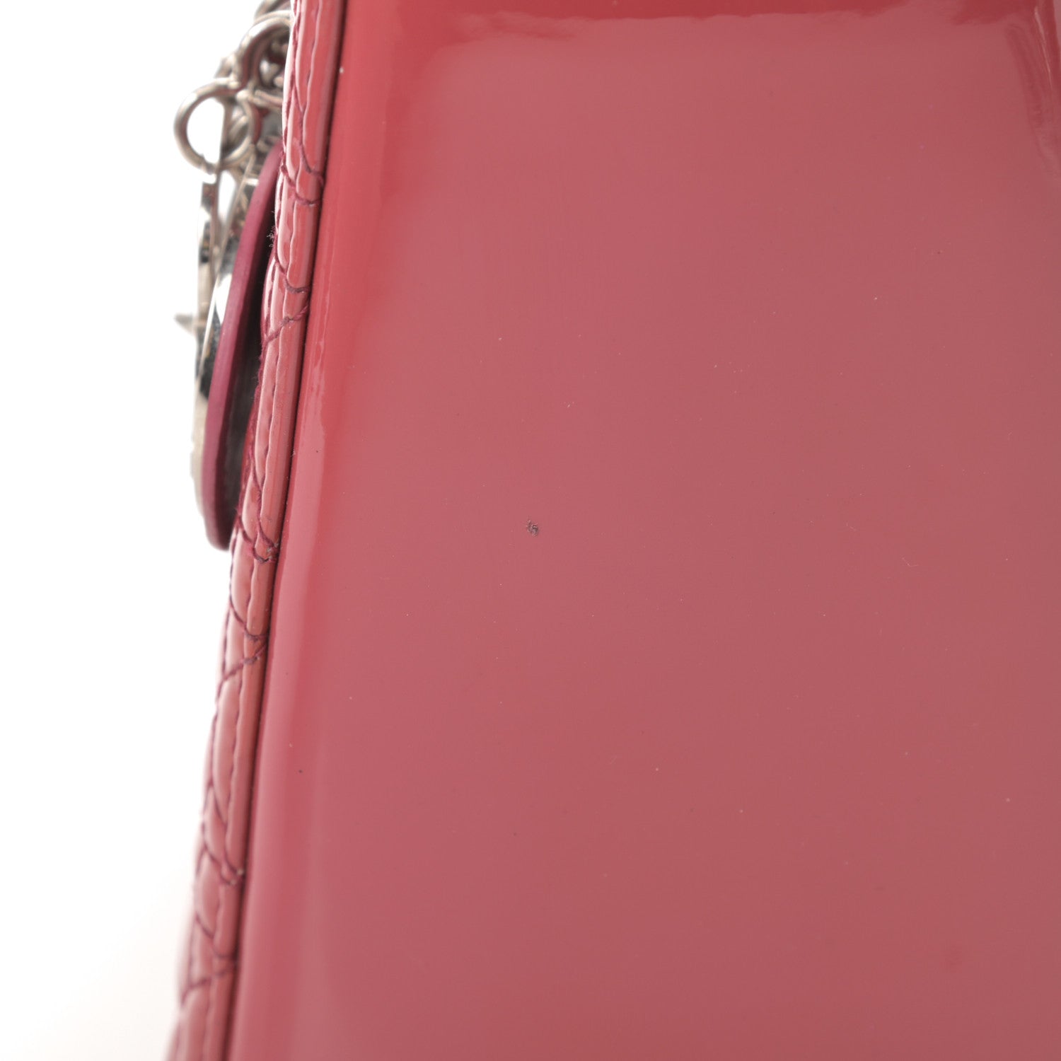 Christian Dior Patent Cannage Medium Lady Dior Dark Pink 11 of 11