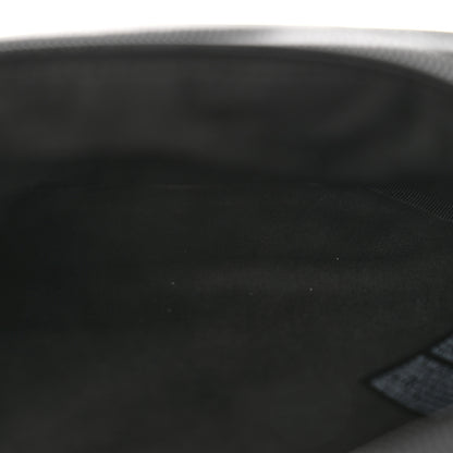 Balenciaga Grained Calfskin Tape Logo Explorer Belt Bag Black White 5 of 11