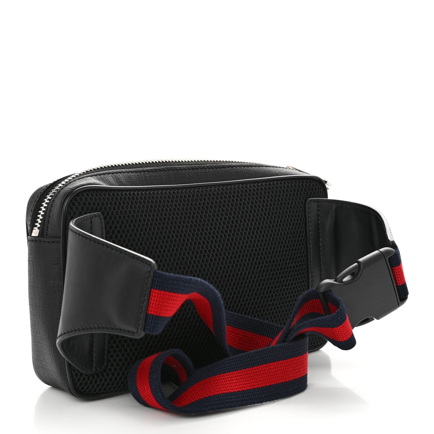 Gucci Soft GG Supreme Monogram Web Belt Bag Black Grey 3 of 10