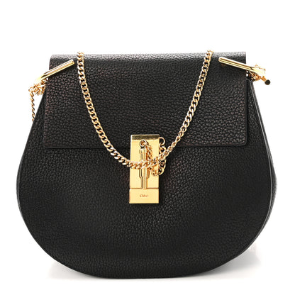Chloe Grained Lambskin Drew Shoulder Bag Black 1 of 9