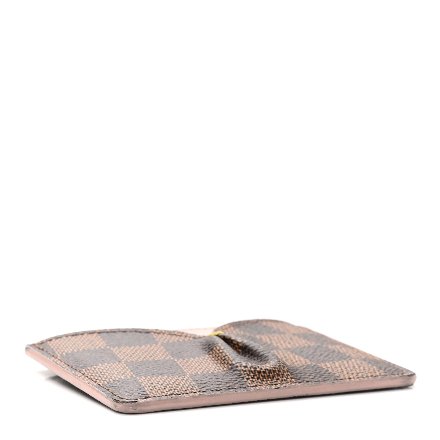 Damier Ebene Caissa Card Holder Rose Ballerine