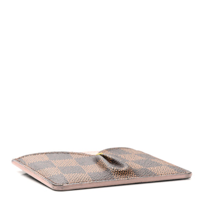 Louis Vuitton Damier Ebene Caissa Card Holder Rose Ballerine 4 of 9