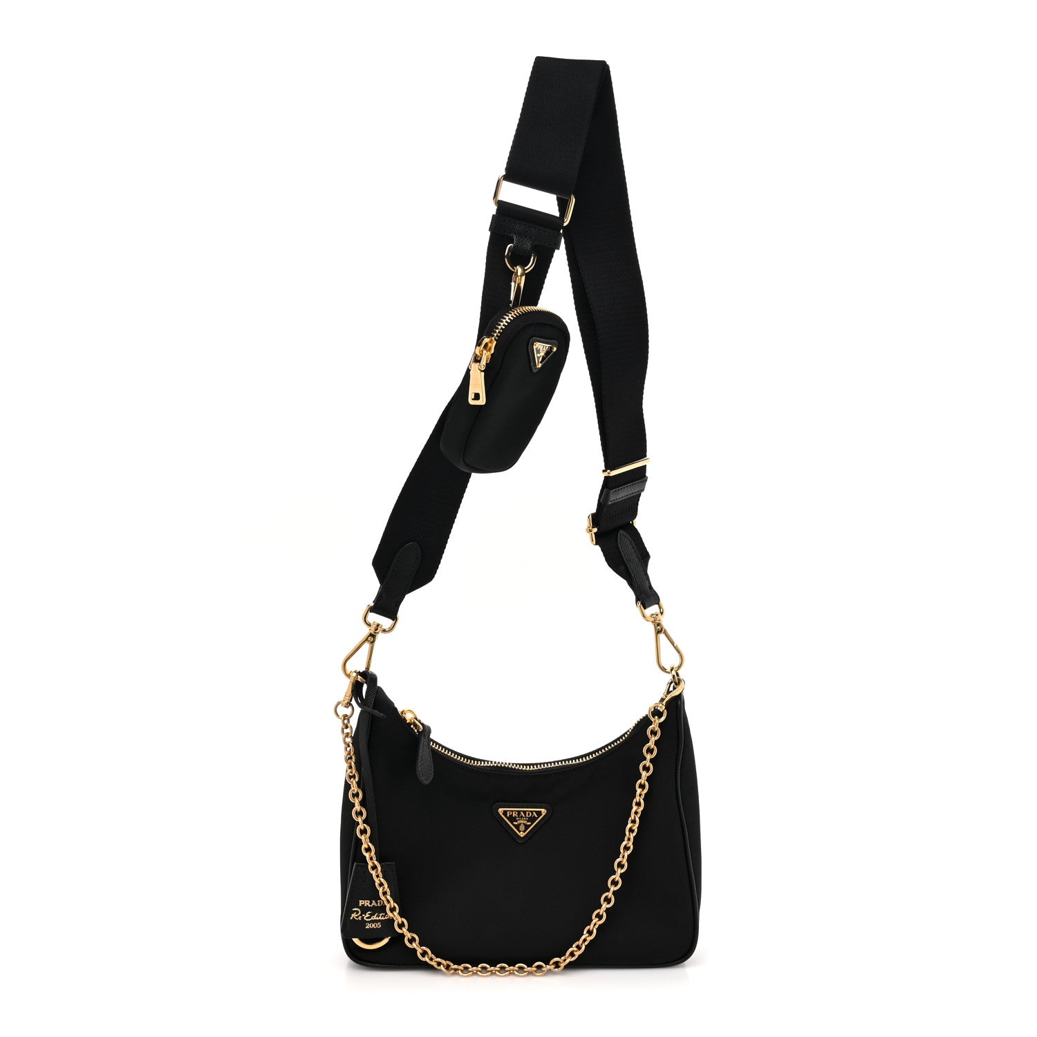 Prada Nylon Re-Edition 2005 Shoulder Bag Black 1 of 10