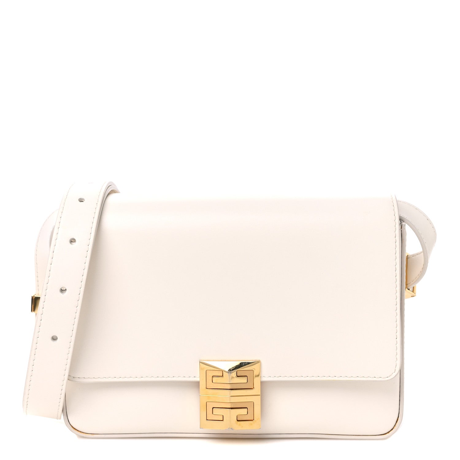 Givenchy Box Calfskin Medium 4G Shoulder Bag Ivory 1 of 14