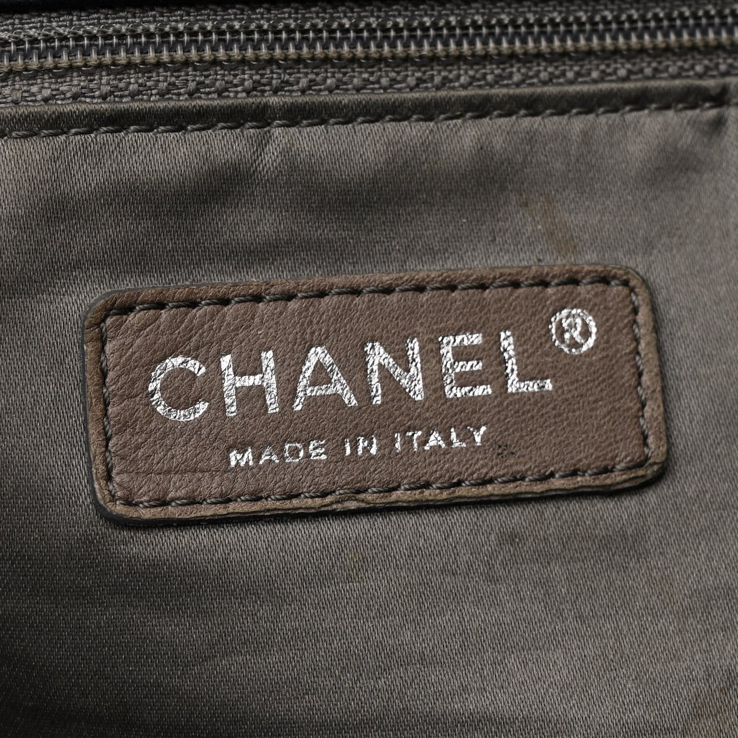 Patent Calfskin Patchwork Brooklyn Tote Black