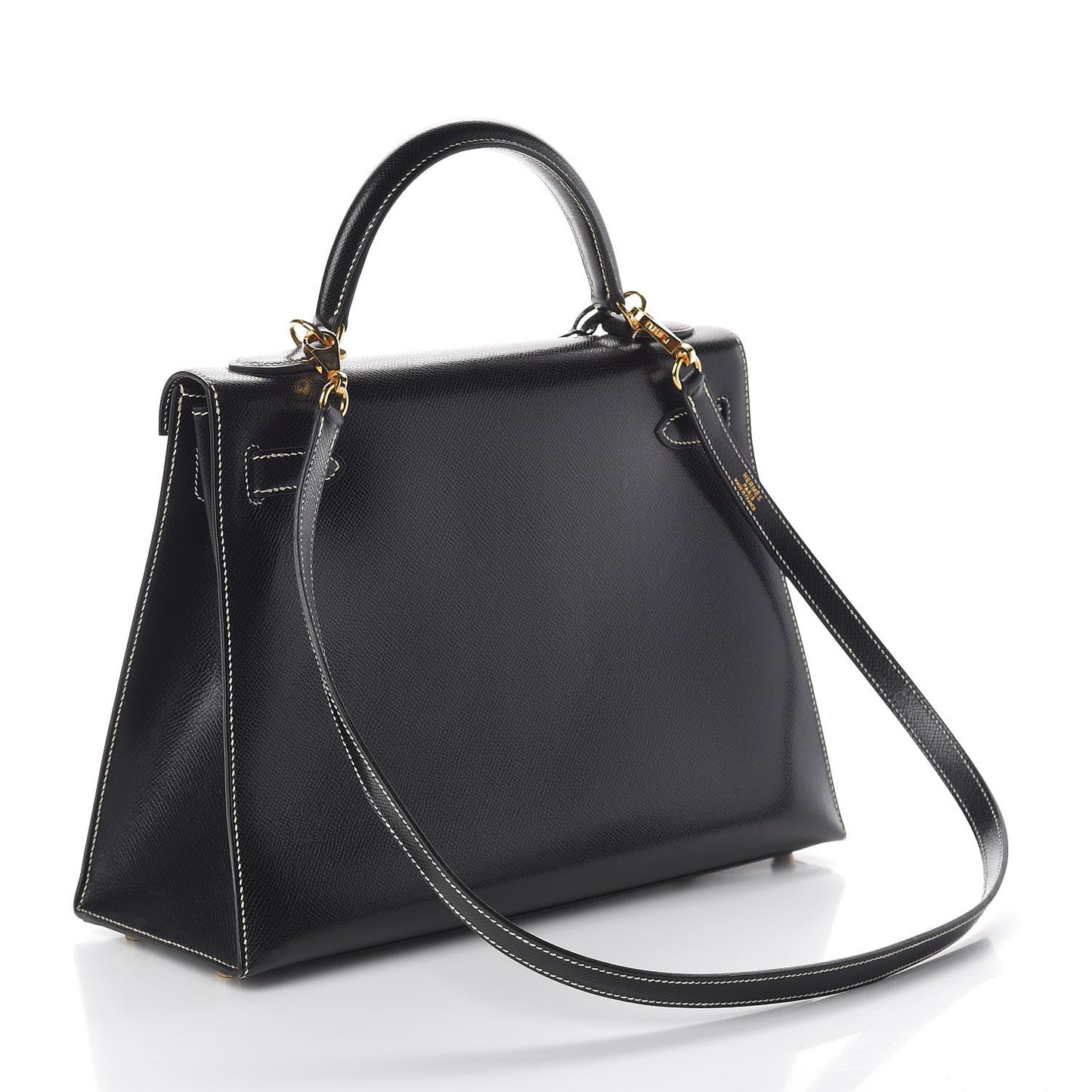 Veau Grain Lisse Kelly Sellier 32 Black